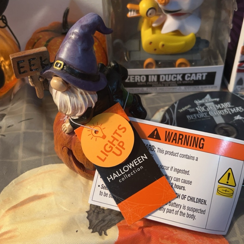 Light up Halloween gnome